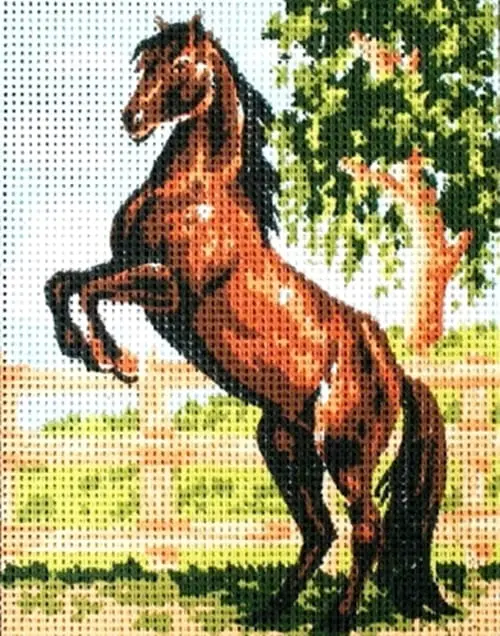 kanwa-z-nadrukiem-kon-3083 Kanwa z nadrukiem KOŃ (3083)