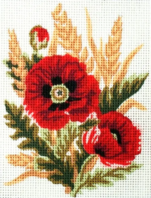 kanwa-z-nadrukiem-kwiaty-3116 Kanwa z nadrukiem KWIATY (3116)