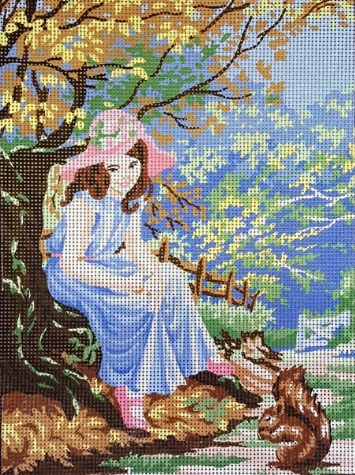 kanwa-z-nadrukiem-lesni-przyjaciele-6289 Kanwa z nadrukiem LEŚNI PRZYJACIELE (6289)