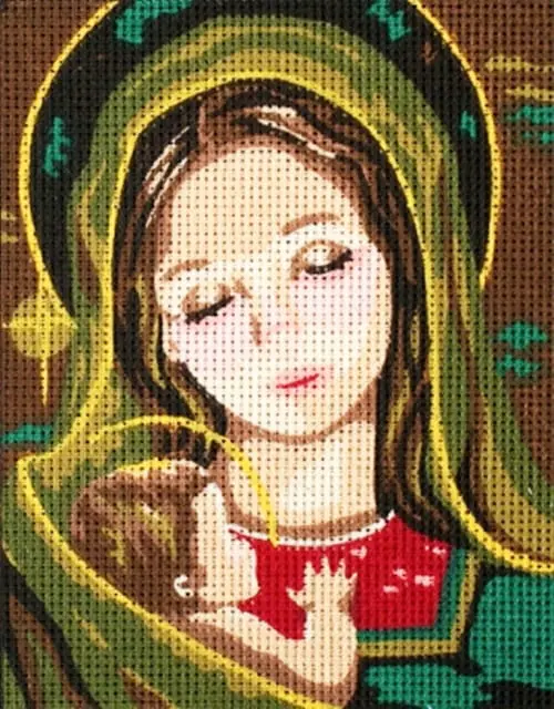 kanwa-z-nadrukiem-matka-boska-3218 Kanwa z nadrukiem MATKA BOSKA (3218)