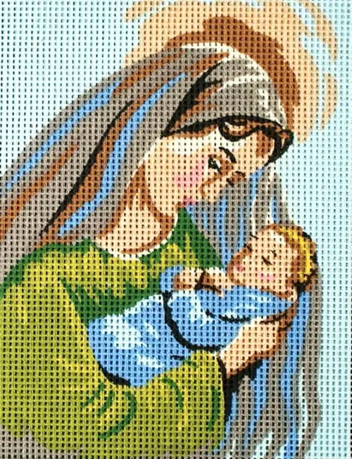 kanwa-z-nadrukiem-matka-boska-3219 Kanwa z nadrukiem MATKA BOSKA (3219)