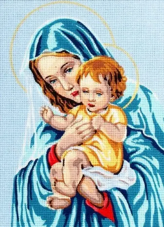 kanwa-z-nadrukiem-matka-boska-6224 Kanwa z nadrukiem MATKA BOSKA (6224)