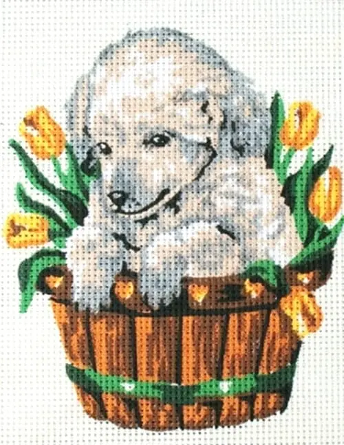 kanwa-z-nadrukiem-piesek-3136 Kanwa z nadrukiem PIESEK (3136)