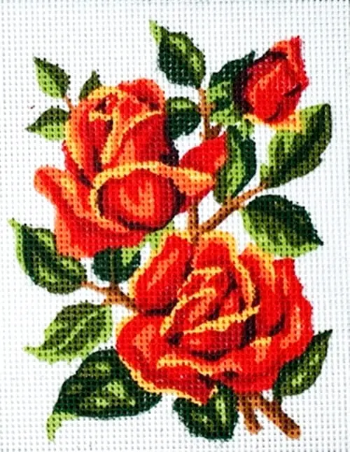 kanwa-z-nadrukiem-roze-3186 Kanwa z nadrukiem RÓŻE (3186)