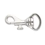 Karabińczyk metalowy 11x34mm SREBRNY (2)