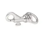 Karabińczyk metalowy 11x34mm SREBRNY (2)