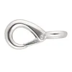 Karabińczyk metalowy 12x50mm SREBRNY