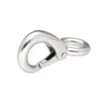 Karabińczyk metalowy 12x50mm SREBRNY