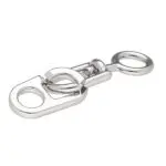 Karabińczyk metalowy 12x78mm SREBRNY