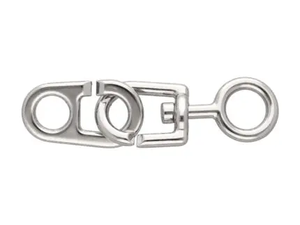 Karabińczyk metalowy 12x78mm SREBRNY