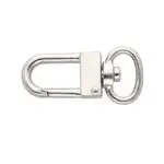 Karabińczyk metalowy 13x37mm SREBRNY