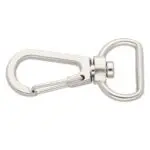 Karabińczyk metalowy 13x37mm SREBRNY