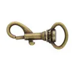 Karabińczyk metalowy 13x40mm STARE ZŁOTO