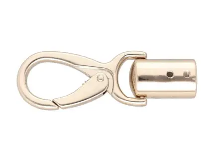 Karabińczyk metalowy 13x69mm JASNE ZŁOTO