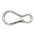 Karabińczyk metalowy 14x79mm SREBRNY