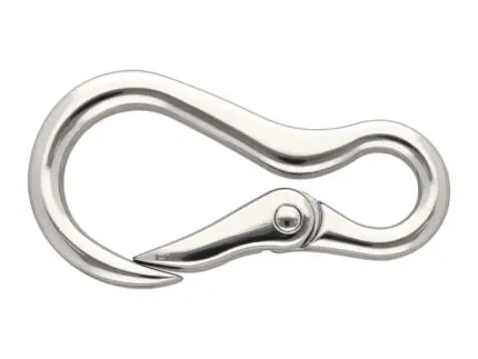 Karabińczyk metalowy 14x79mm SREBRNY