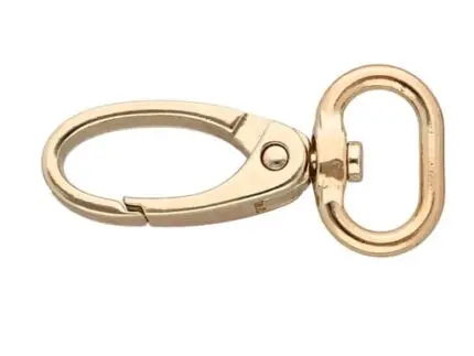 Karabińczyk metalowy 15x45mm ZŁOTY