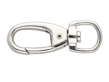 Karabińczyk metalowy 15x62mm SREBRNY