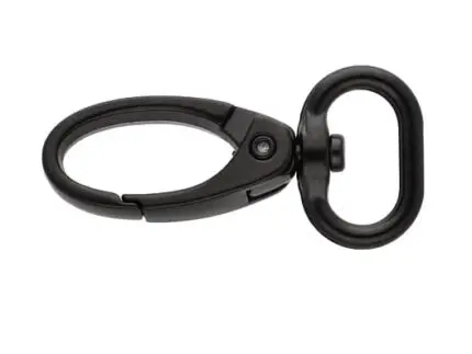 Karabińczyk metalowy 16x45mm CZARNY MAT (17)