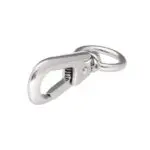 Karabińczyk metalowy 16x56mm SREBRNY