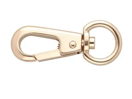 Karabińczyk metalowy 16x56mm ZŁOTY