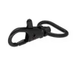 Karabińczyk metalowy 17x41mm (rybka) CZARNY MAT