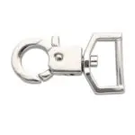 Karabińczyk metalowy 18x45mm SREBRNY