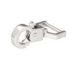 Karabińczyk metalowy 18x45mm SREBRNY