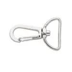 Karabińczyk metalowy 19x34mm SREBRNY