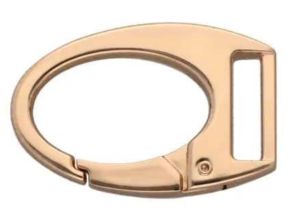 Karabińczyk metalowy 19x47mm ZŁOTY (19)