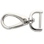 Karabińczyk metalowy 19x51mm SREBRNY (11)