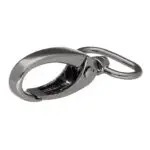 Karabińczyk metalowy 20x47mm CZARNY NIKIEL (4)