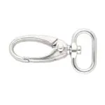 Karabińczyk metalowy 20x48mm SREBRNY