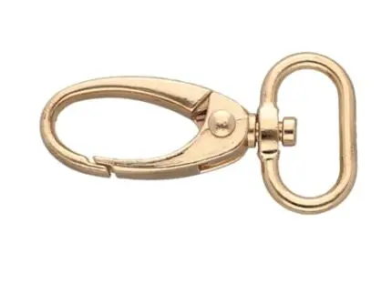 Karabińczyk metalowy 20x48mm ZŁOTY