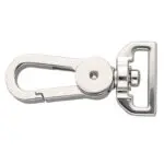 Karabińczyk metalowy 20x53mm SREBRNY (14)