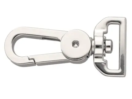 Karabińczyk metalowy 20x53mm SREBRNY (14)