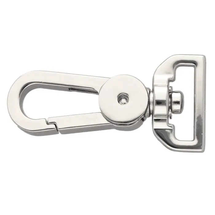 Karabińczyk metalowy 20x53mm SREBRNY (14)