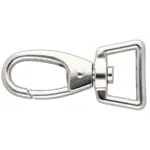 Karabińczyk metalowy 20x62mm SREBRNY (5)