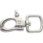 Karabińczyk metalowy 20x68mm SREBRNY (12)