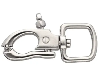 Karabińczyk metalowy 20x68mm SREBRNY (12)