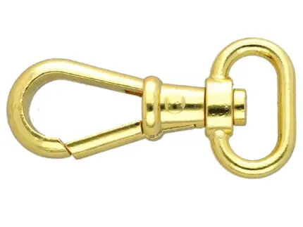 Karabińczyk metalowy 22x59mm ZŁOTY (7)