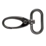 Karabińczyk metalowy 25x50mm CZARNY NIKIEL (4)