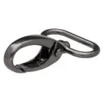 Karabińczyk metalowy 25x50mm CZARNY NIKIEL (4)