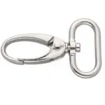 Karabińczyk metalowy 25x50mm SREBRNY (1)