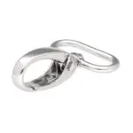 Karabińczyk metalowy 25x50mm SREBRNY (1)