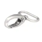 Karabińczyk metalowy 25x50mm SREBRNY MAT(2)