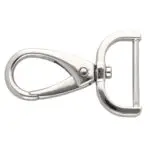 Karabińczyk metalowy 25x53mm SREBRNY (16)