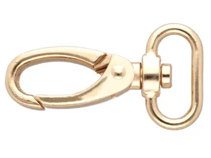 Karabińczyk metalowy 25x60mm ZŁOTY (12)