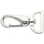 Karabińczyk metalowy 26x63mm SREBRNY (17)