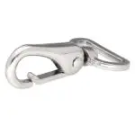 Karabińczyk metalowy 26x63mm SREBRNY (17)